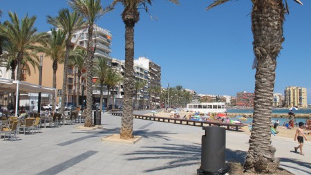 Strandpromenaden i Torrevieja